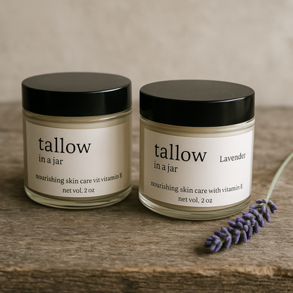 tallow in a jar