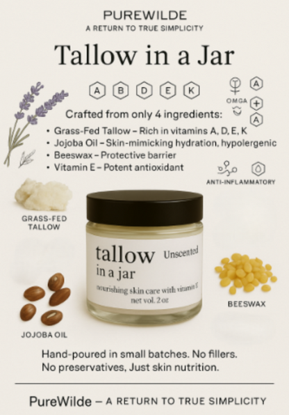 tallow in a jar