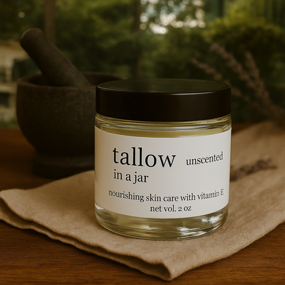 tallow in a jar