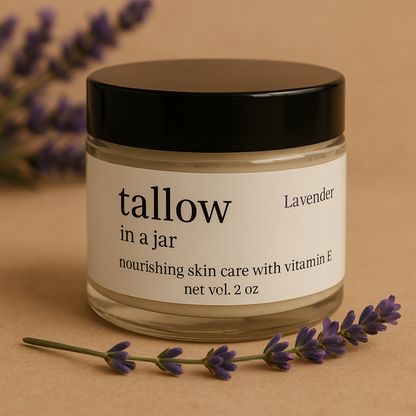 tallow in a jar